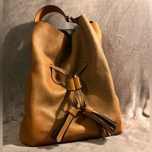 Burberry Calfskin Leather Hobo